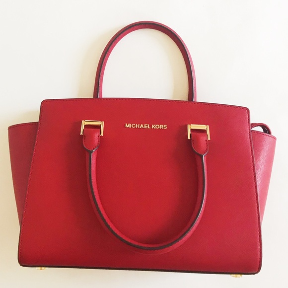 Michael Kors Red Selma satchel - Picture 3 of 8